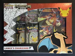 Pokemon TCG Celebrations Collection Lance's Charizard V Box Sealed - Image 1
