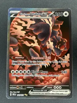 2025 Pokemon SV Prismatic Evolutions - PRE EN #168/131 Bloodmoon Ursaluna ex - Image 1