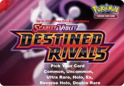 You Pick Single Pokemon TCG Destined EX Reverse Holo Rivals Common/Un Ultra Card - Image 1