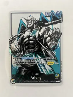 One Piece Card Game TCG Arlong OP03-022 Alternate Art Leader! English OPTCG New! - Image 1