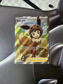 Pokemon Card Poke Kid 070/072 Ultra Rare Trainer Shining Fates Near Mint - Image 1