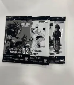 Dragon Ball Fusion World Limited Pack Manga Set of 3 types JP 1 Pack = 1 Card - Image 1