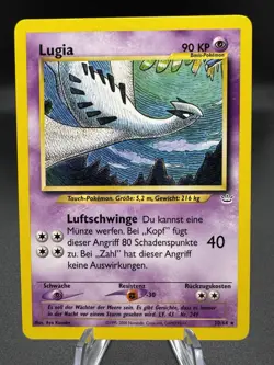[German] Lugia 20/64 Pokemon Neo Revelation Rare Card WOTC [German] MP - Image 1