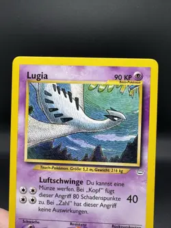 [German] Lugia 20/64 Pokemon Neo Revelation Rare Card WOTC [German] MP - Image 3