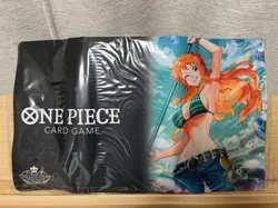 New One Piece Card Game Championship Set Nami Playmat & Storage Box Japan Bandai - Image 1