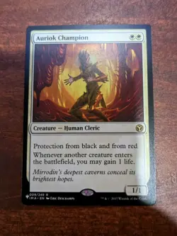 MTG: Auriok Champion RARE #9, NM The List Reprints White Creature Card!! - Image 2