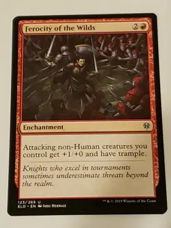 Ferocity Of The Wilds Throne of Eldraine Mtg Card Mint Condition - Image 1