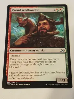 Proud Wildbonder Ikoria lair Of Behemoths Mtg Card Mint Condition - Image 1