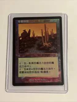 MTG 7th Edition Foil Brushland Chinese - Image 1