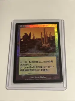 MTG 7th Edition Foil Brushland Chinese - Image 2