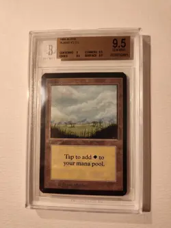 MTG ALPHA Plains Version 2 BGS 9.5 GEM MINT! 1993 - Image 1