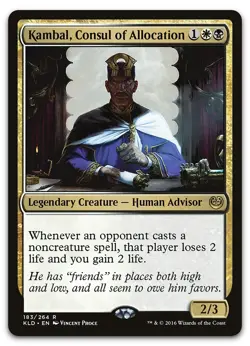 Kambal, Consul of Allocation #183 (LP) Kaladesh KLD Magic MTG - Image 1