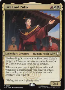 Fire Lord Zuko R Avatar: The Last Airbender 221 NM MTG - Image 1