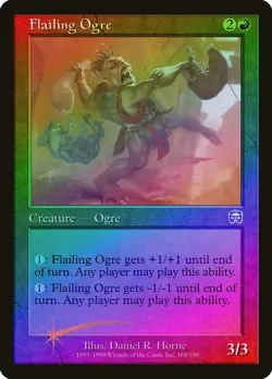 Flailing Ogre FOIL Mercadian Masques MtG LP - Image 1