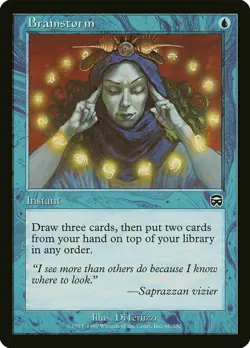 Brainstorm Mercadian Masques MtG LP - Image 1
