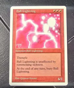 Magic The Gathering 5th Edition Ball Lightning MTG TCG CCG - Image 1