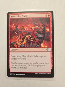 Scorching Shot - Outlaws of Thunder Junction - LP - Uncommon - Sorcery - MTG - Image 1