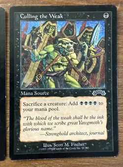 2x Culling The Weak Exodus Magic The Gathering LP/NM Regular Uncommon MTG - Image 3