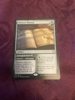 1x FOIL MONSTER MANUAL - Baulder's Gate - MTG - Magic the Gathering - Image 1