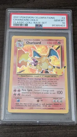CHARIZARD 2021 Pokemon #4/102 PSA 10 GEM MINT Celebrations Classic HOLO Graded - Image 1