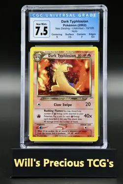 CGC 7.5 Dark Typhlosion 10/105 Neo Destiny 2002 Holo Pokemon Card NM+ WOTC - Image 1