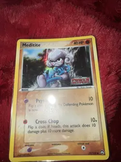 Pokemon Meditite 55/108 Power Keepers Reverse Holo - Image 1