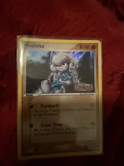 Pokemon Meditite 55/108 Power Keepers Reverse Holo - Image 2