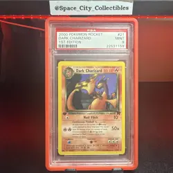 Pokemon TCG Dark Charizard 21/82 1st Edition Team Rocket 2000 PSA 9 - Image 1