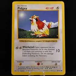 Pokemon TCG - Pidgey 57/102 Base Set Shadowless WOTC 1999 - EXC - Image 2