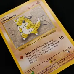 Pokemon TCG - Sandshrew 62/102 Base Set Shadowless WOTC 1999 - MP - Image 1