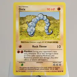 Pokemon TCG - Onix 56/102 Base Set Common Shadowless WOTC 1999 - EXC/NM - Image 2