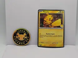 Pikachu 051 /162 Stamped 2026 Pokemon Day 30 Promo TCG With Coin - Image 1