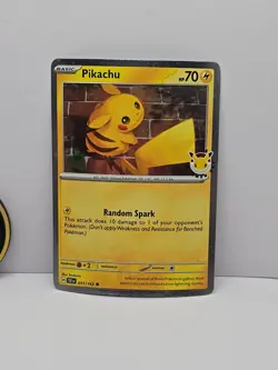 Pikachu 051 /162 Stamped 2026 Pokemon Day 30 Promo TCG With Coin - Image 2