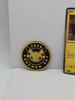 Pikachu 051 /162 Stamped 2026 Pokemon Day 30 Promo TCG With Coin - Image 3