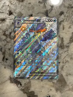 Pokemon Paldean Fates Shiny Quaquaval EX SVP084 Black Star Promo - Image 1