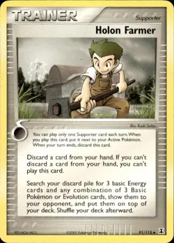 Pokemon Holon Farmer Delta Species 91/113 Light Play LP+ or Better - Image 1