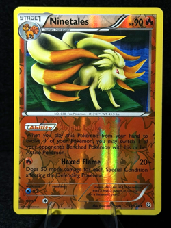 Pokemon TCG Ninetales 19/124 Dragons Exalted Reverse Holo LP - Image 1