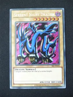 Serpent Night Dragon SRL Secret Rare - Yugioh Card #1US - Image 1