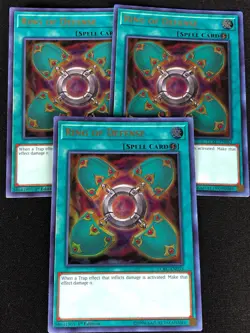 YUGIOH RING OF DEFENSE LCKC-EN033 1ST ULTRA X3 (NM) - Image 1