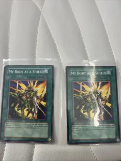 2x My Body as a Shield Common Unlimited Edition LP Yugioh - Image 1