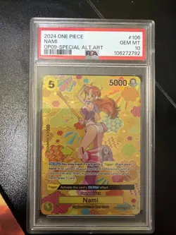 Nami SR OP08-106 OP09 Emperors in the New World One Piece PSA10 - Image 1