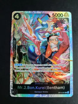Mr 2 Bon Kurei OP14-091 SR Super Rare One Piece The Azure Sea's Seven - Image 1