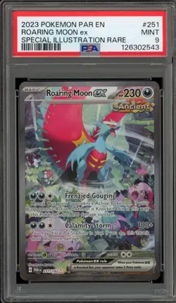 Pokemon Roaring Moon ex Paradox Rift Special Illustration Rare #251 PSA 9 Mint - Image 1