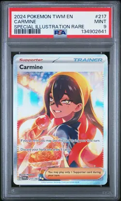 Carmine 217/167 Pokemon Twilight Masquerade Special Illustration Rare SIR NM TCG - Image 1