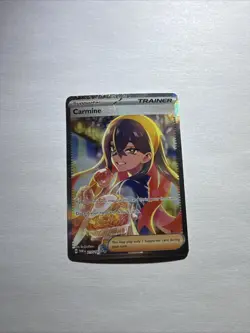 Pokemon TCG Carmine Trainer Scarlet & Violet Twilight Masquerade 217/167 SIR - Image 1