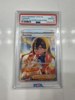 PSA 10 Carmine 217/167 Full Art SIR Twilight Masquerade 2024 Pokemon TCG - Image 1