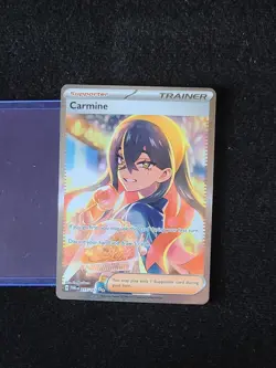 Pokemon TCG Carmine Trainer Scarlet & Violet Twilight Masquerade 217/167 SIR - Image 1