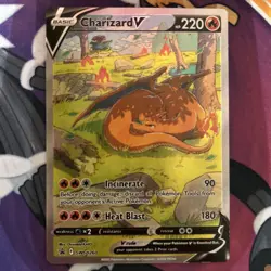 CHARIZARD V 2022 POKEMON SWORD & SHIELD BLACK STAR PROMO A #SWSH260 NM - Image 1