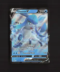 Glaceon V SWSH196 Sword & Shield Black Star Promo Holo Pokemon Card LP - Image 1
