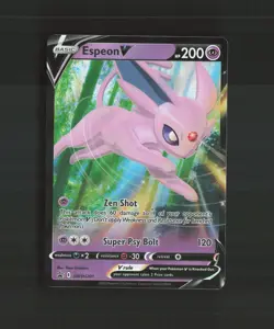 Espeon V SWSH201 Sword & Shield Black Star Promo Holo Pokemon Card LP - Image 1